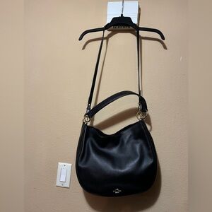 Black leather Coach purse w/ dust bag
